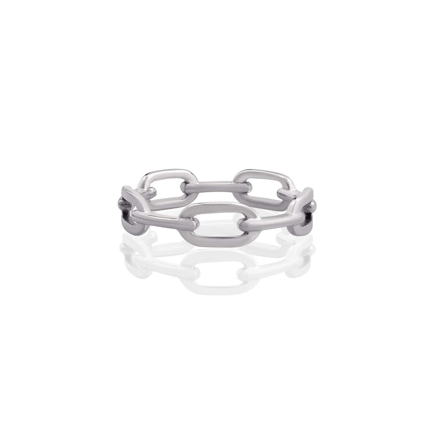 Paper Clip Chain Ring