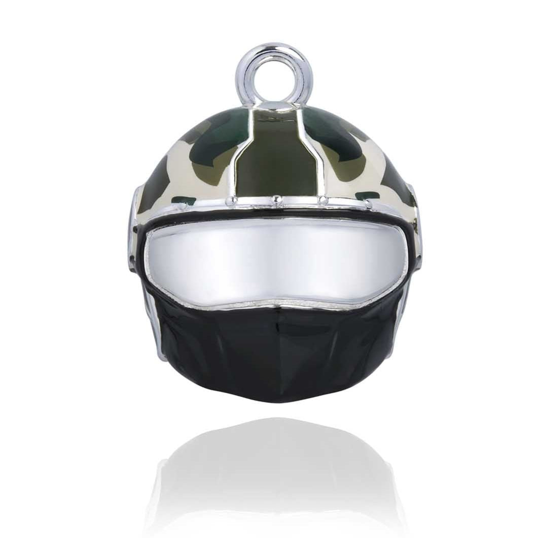 Green Camo Helmet Road Bell