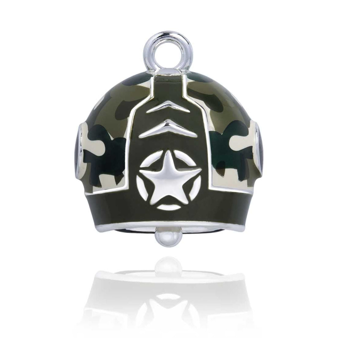 Green Camo Helmet Road Bell