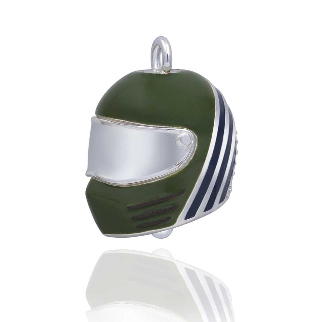 Green Air Force Helmet Road Bell