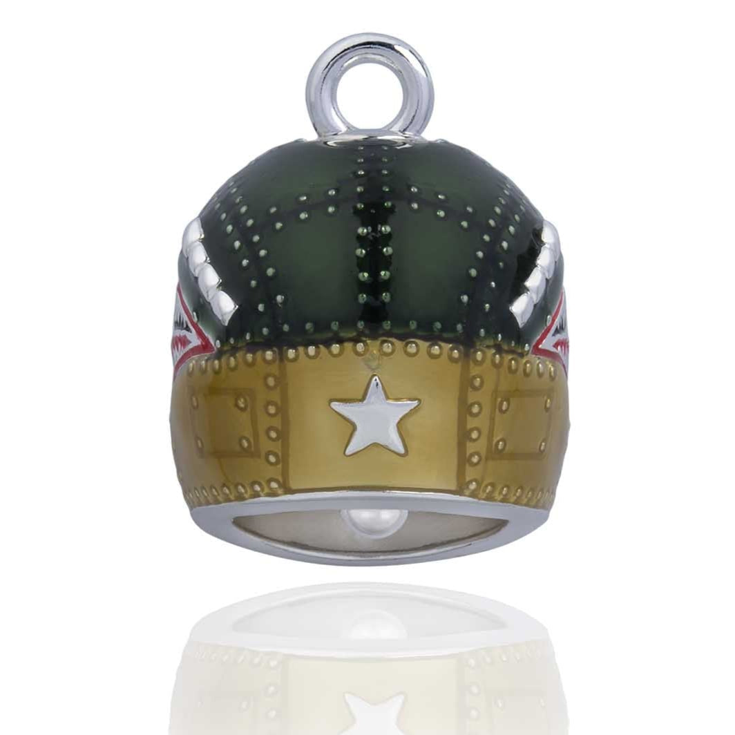 Green Warhawk Helmet Road Bell