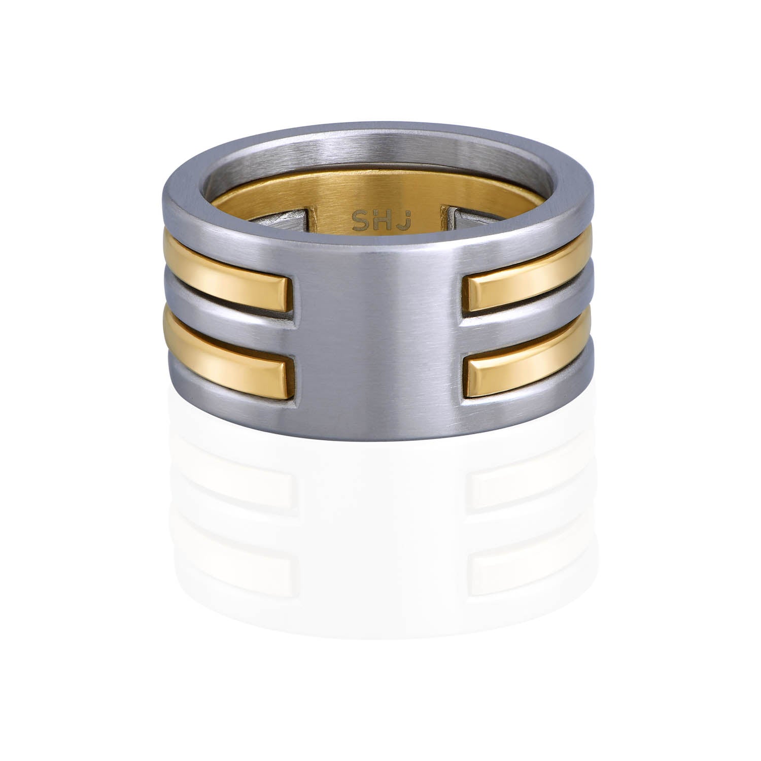 Double Stacked Puzzle Ring