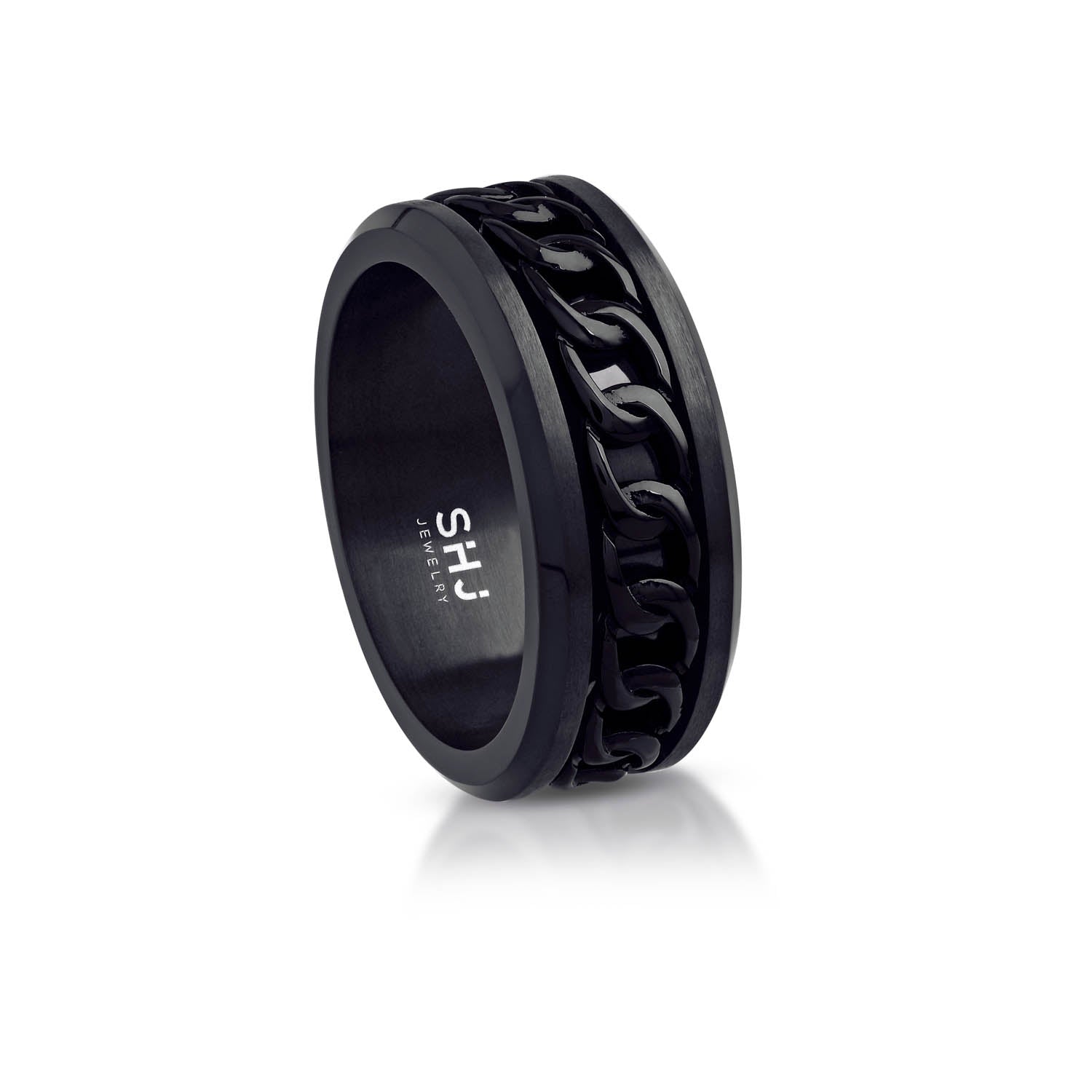 Curblink Inlay Band Ring