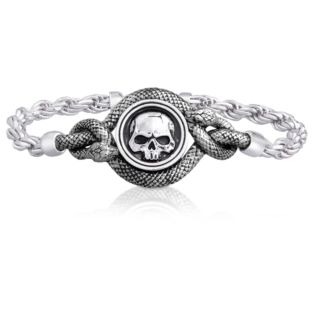 Skull &amp; Snake Bracelet