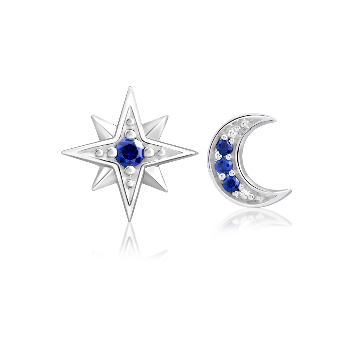 Moon & Stars Post Earrings