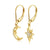 Moon & Stars Mismatched Drop Earrings