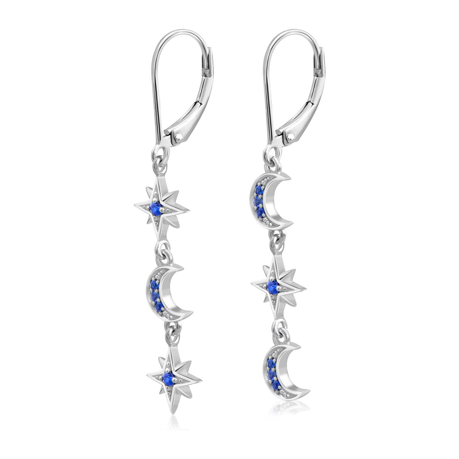 Moon & Stars Drop Earrings