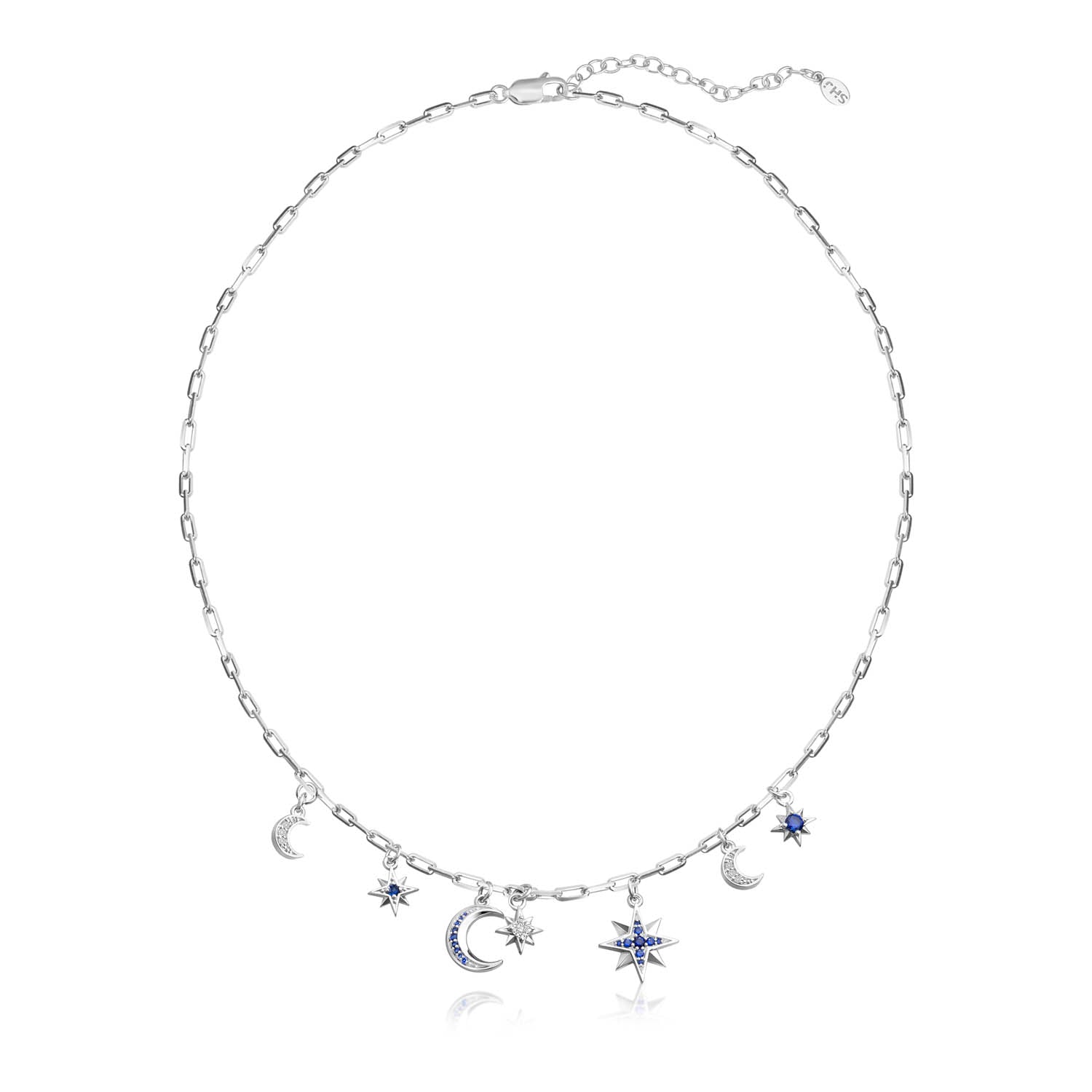 Moon & Stars Multi Charm Necklace