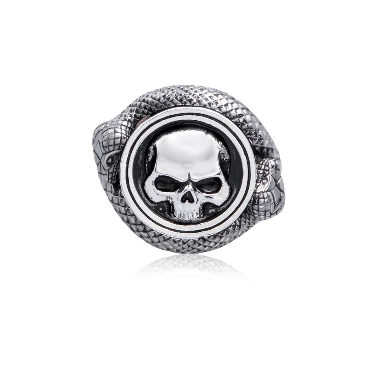 Skull &amp; Snake Ring