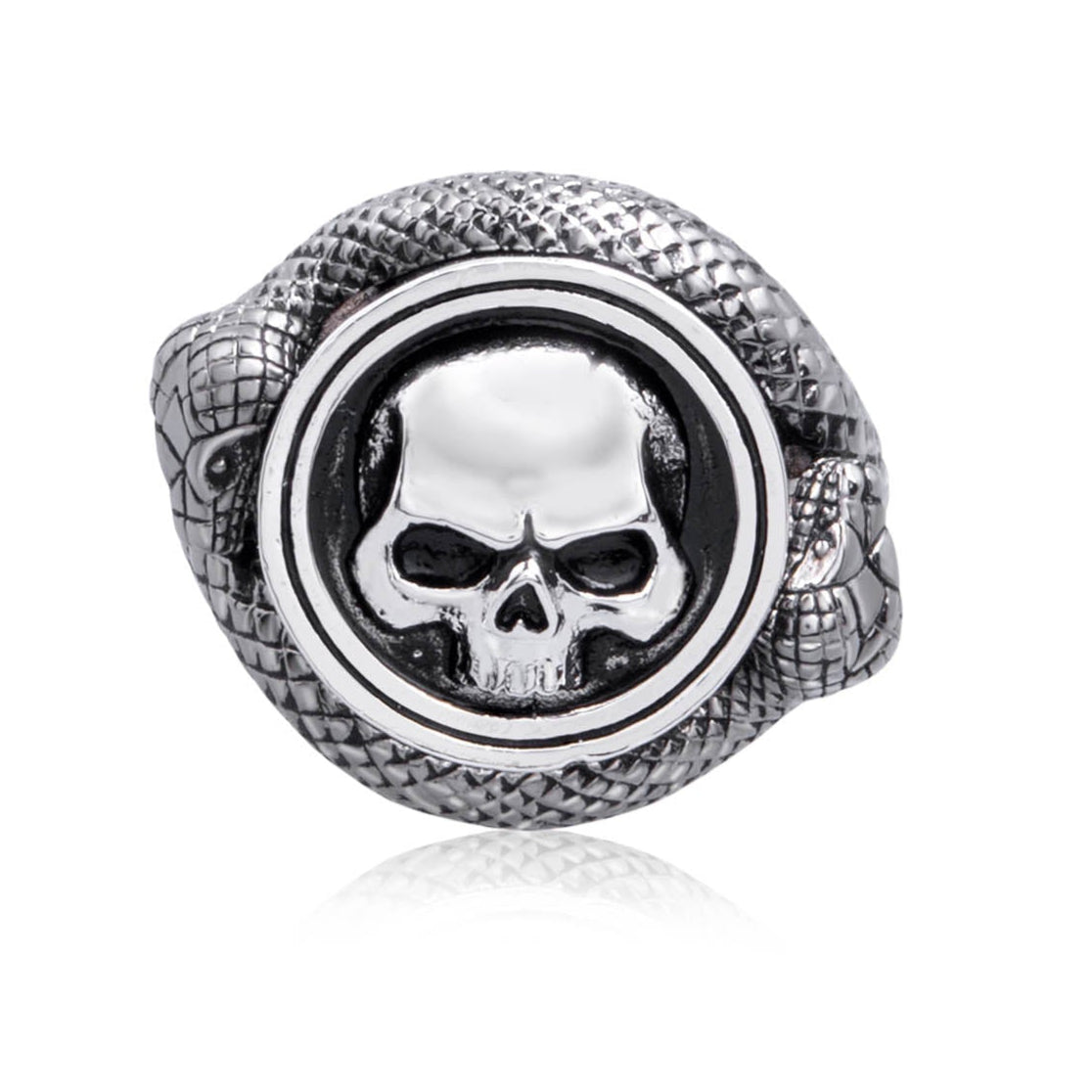 Skull & Snake Ring