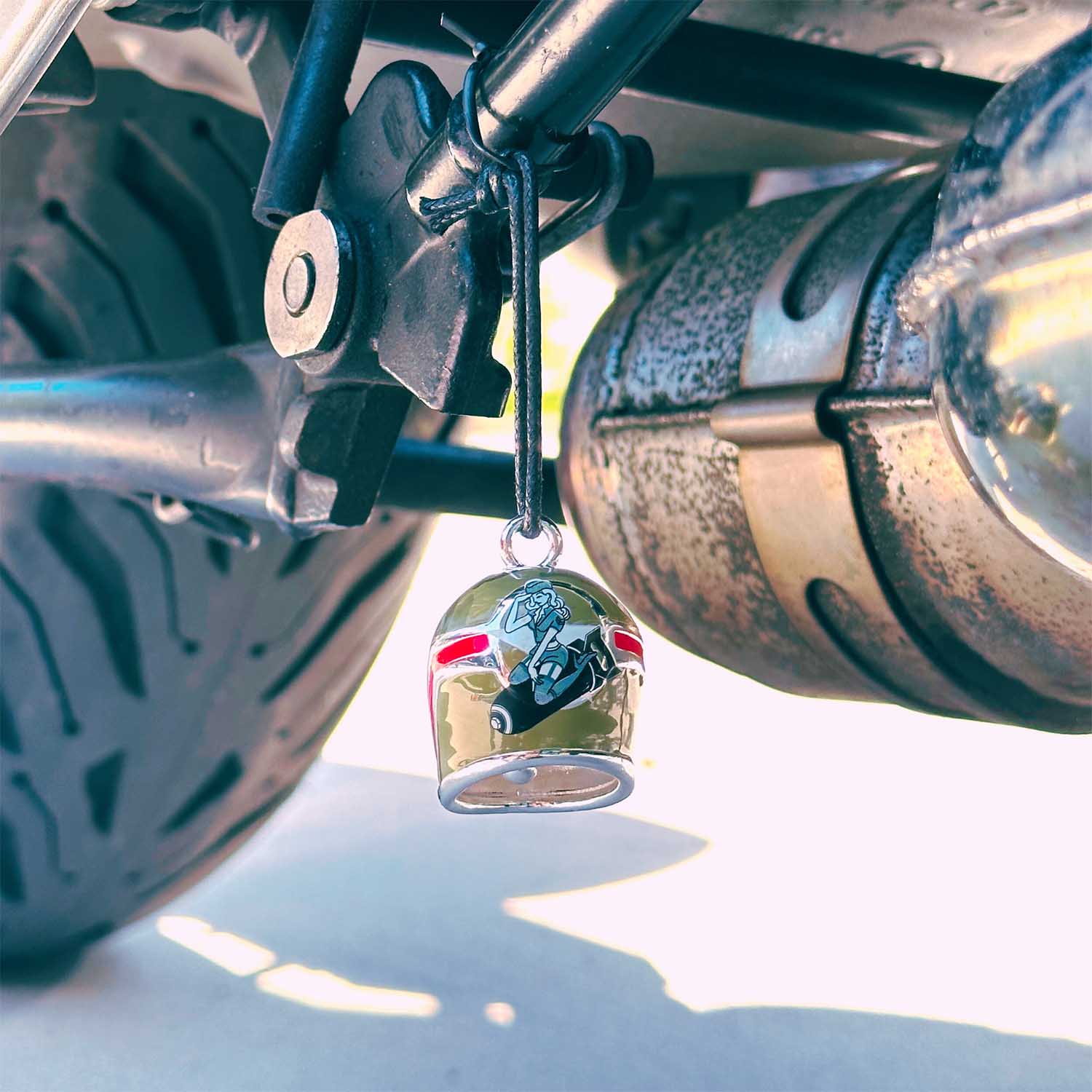 Camo Pinup Girl Helmet Road Bell