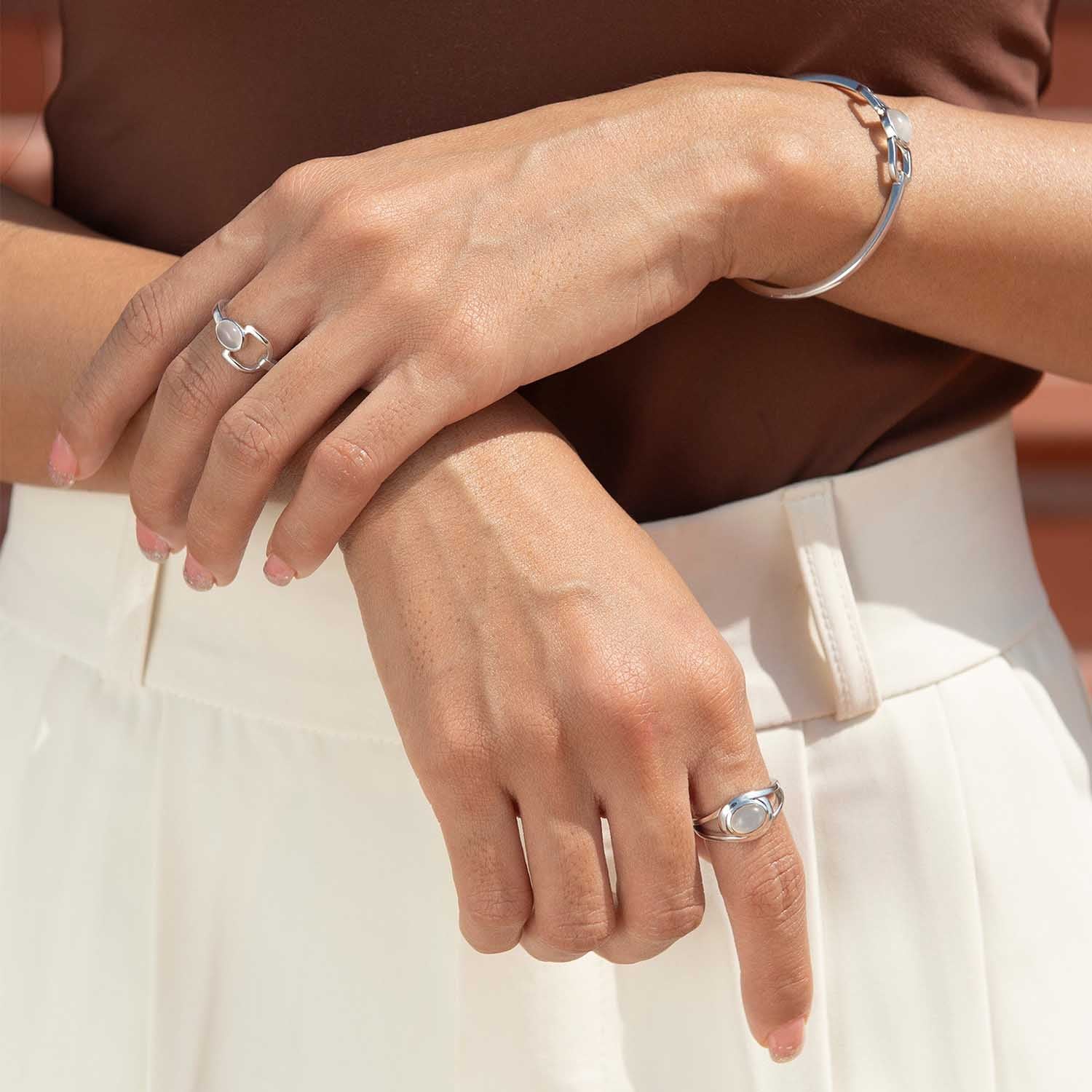 Moonstone Amulet Ring