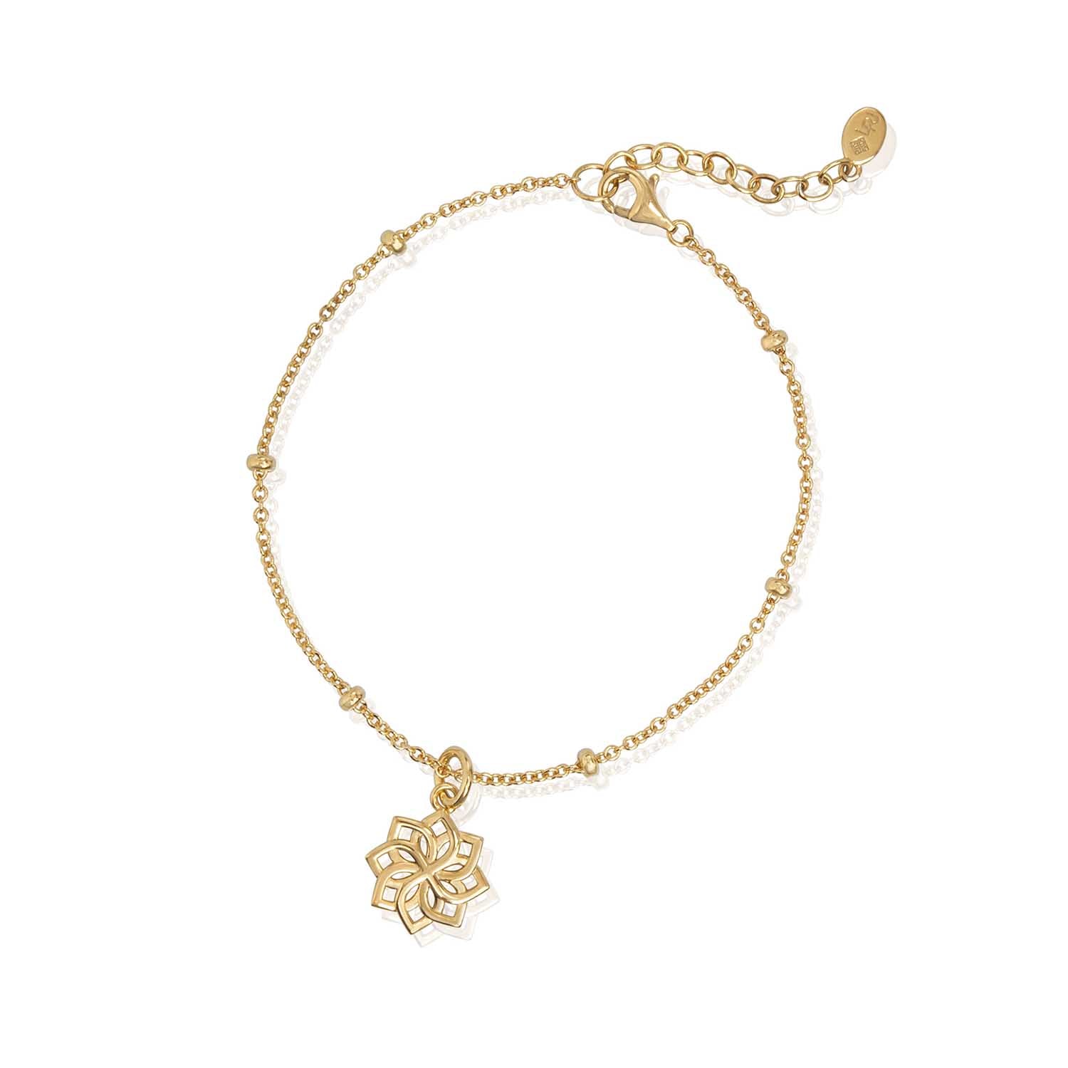 Lotus Pendant Bracelet