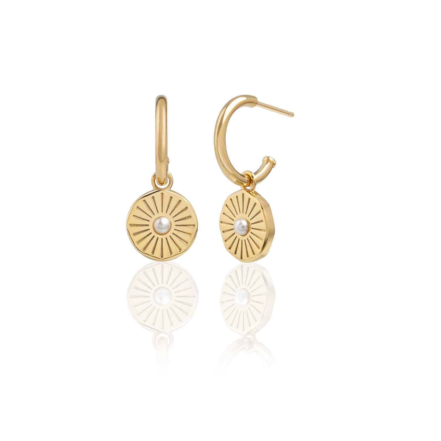 Ocean Star Sand Dollar Drop Earrings