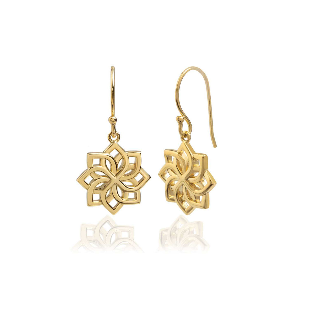 Lotus Drop Earrings