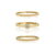 Trinity Circle Stone Stacking Ring Set Steel Horse Jewelry