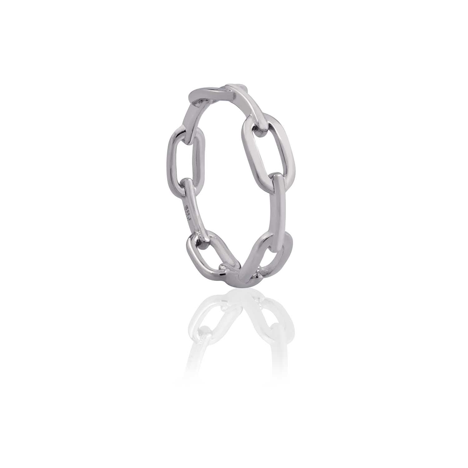 Paper Clip Chain Ring