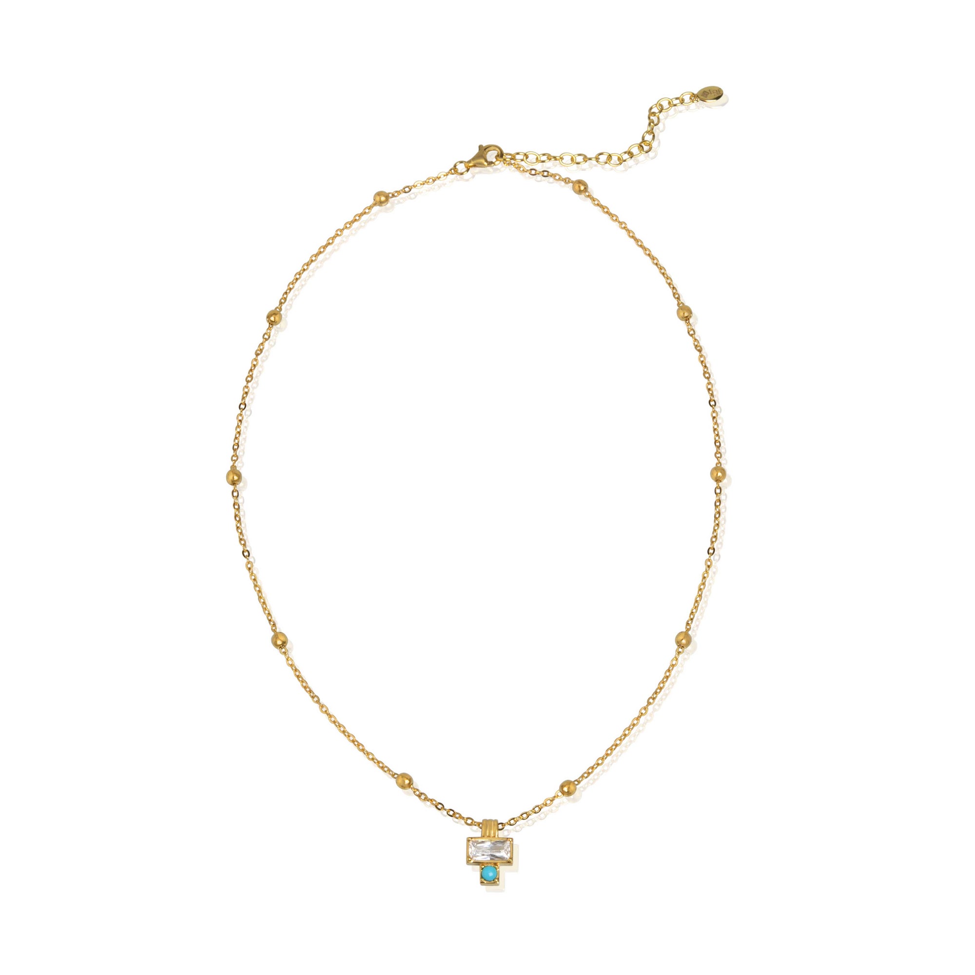 Samantha Turquoise Satellite Necklace