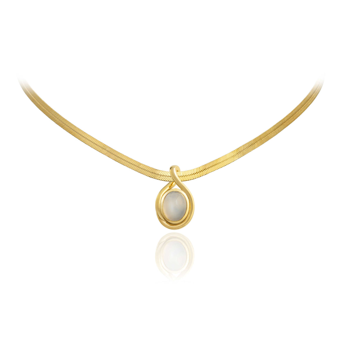 Moonstone Amulet Pendant Necklace