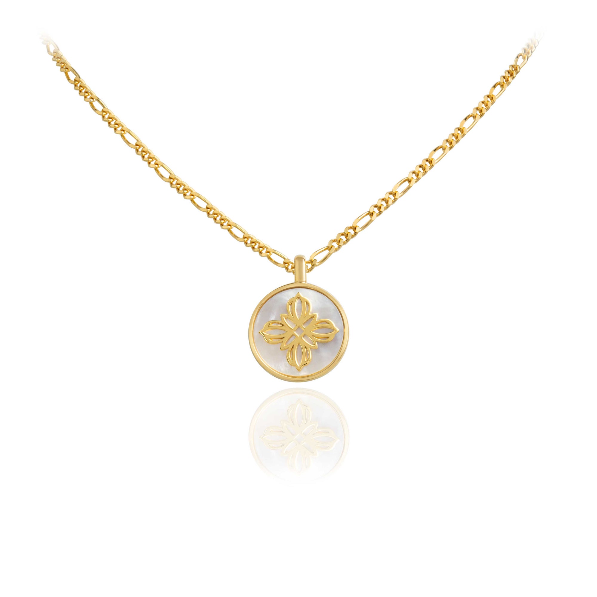 Lanna Four Petal Medallion Necklace