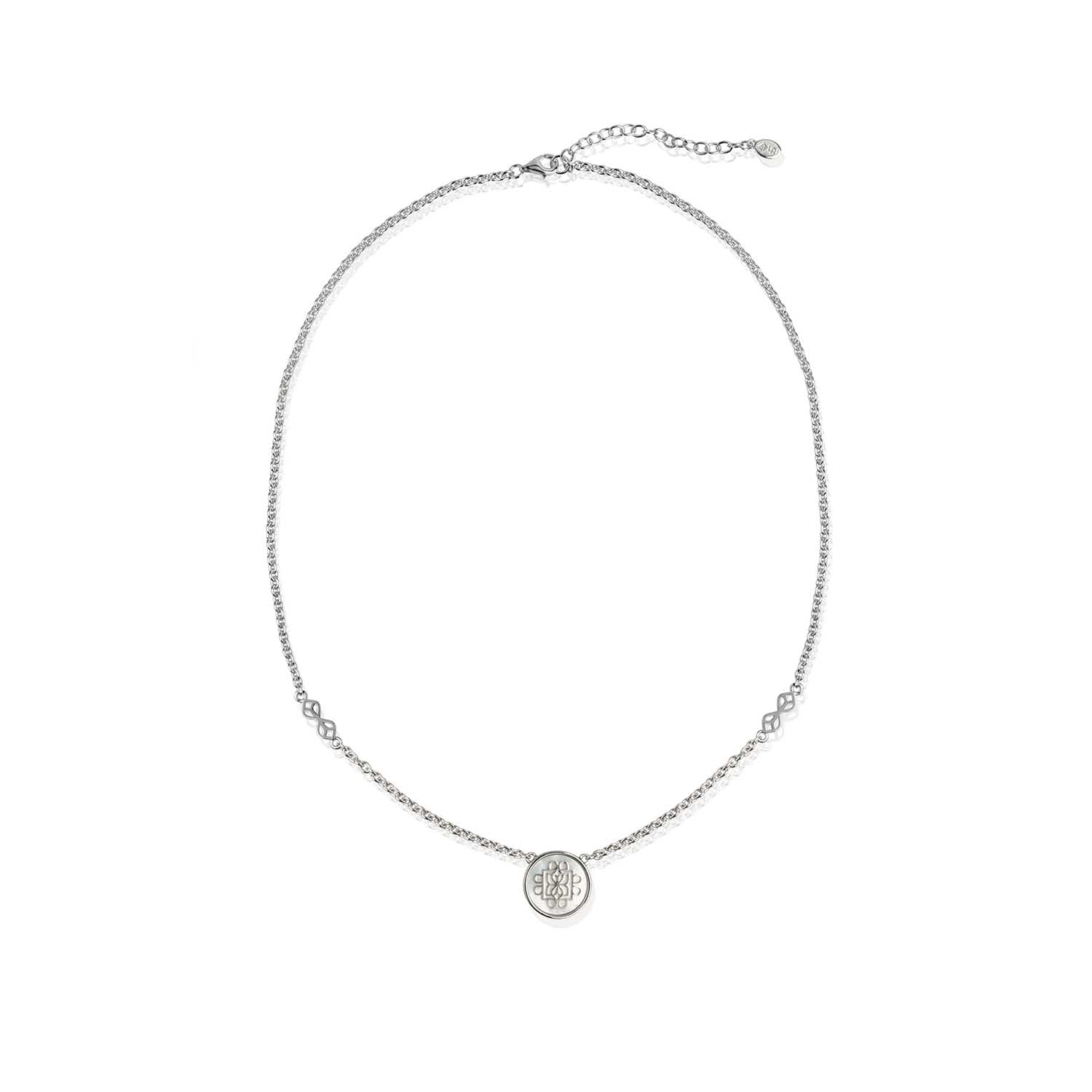 Lanna Eight Petal Petite Medallion Necklace