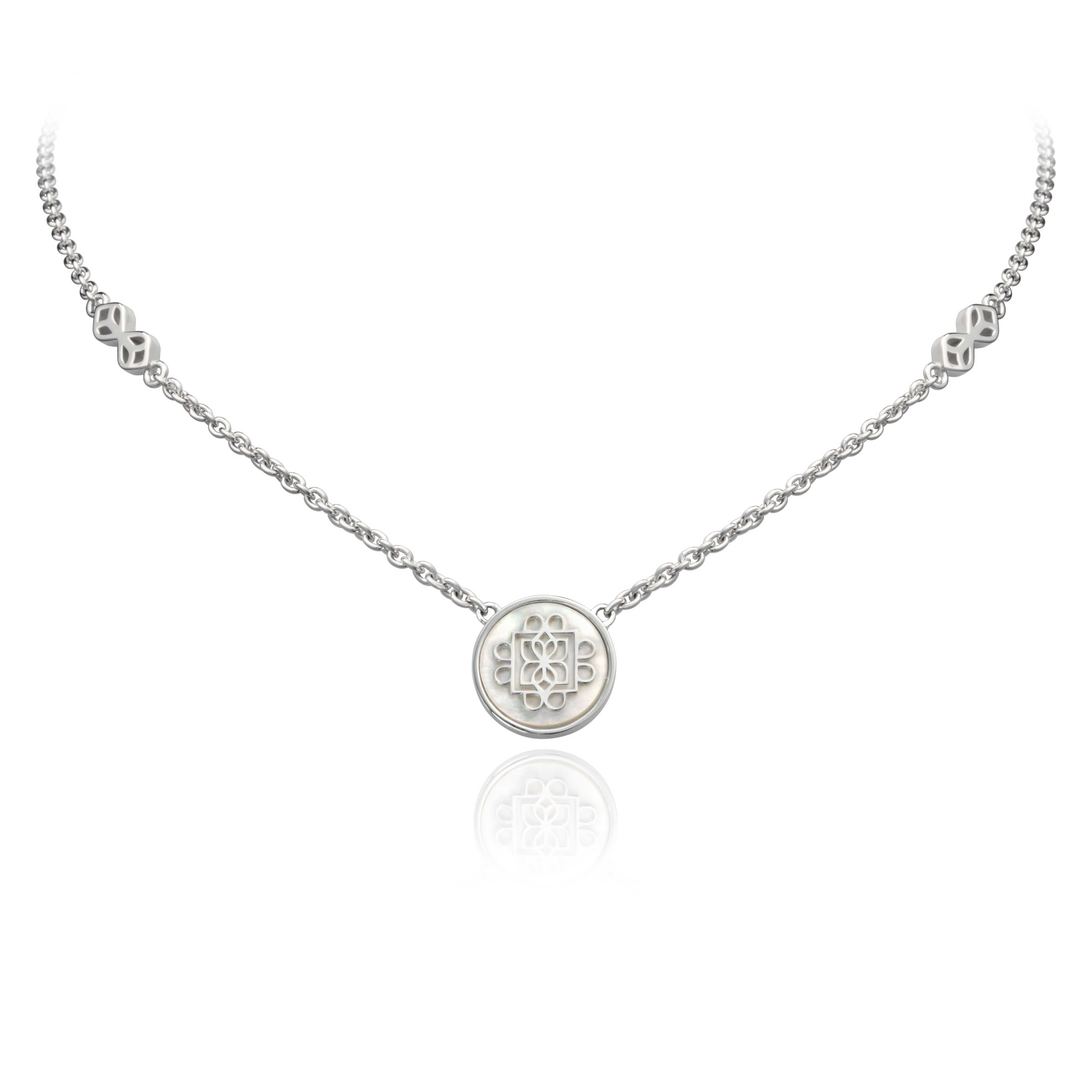 Lanna Eight Petal Petite Medallion Necklace