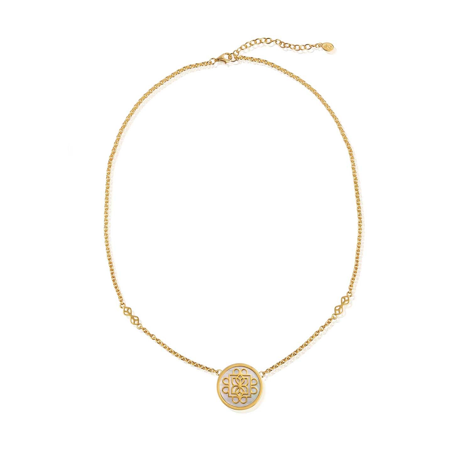 Lanna Eight Petal Deluxe Medallion Necklace