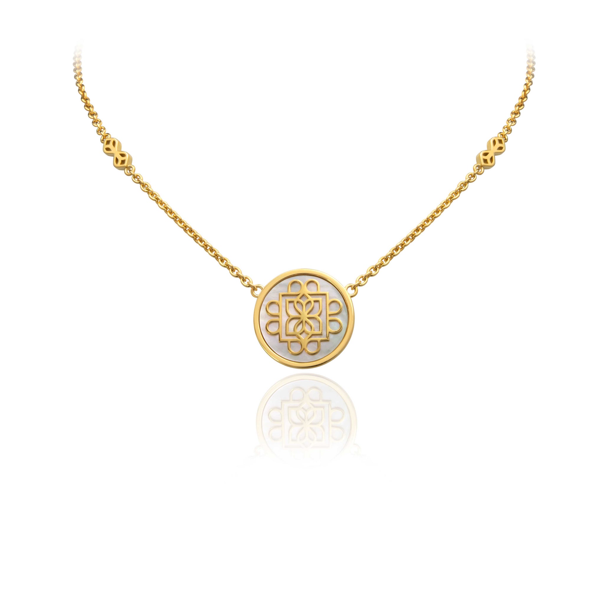 Lanna Eight Petal Deluxe Medallion Necklace