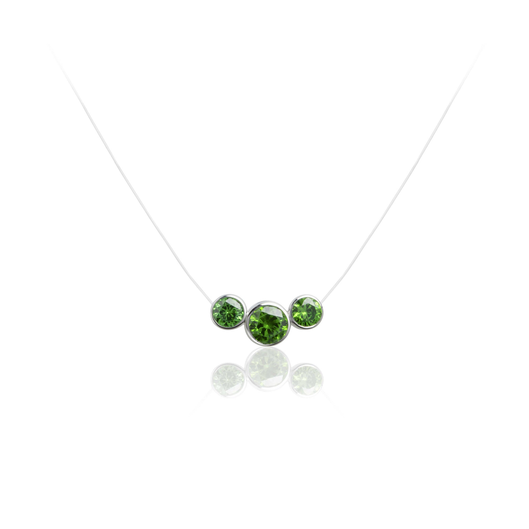 Lanna Illusion 3-Stone Necklace