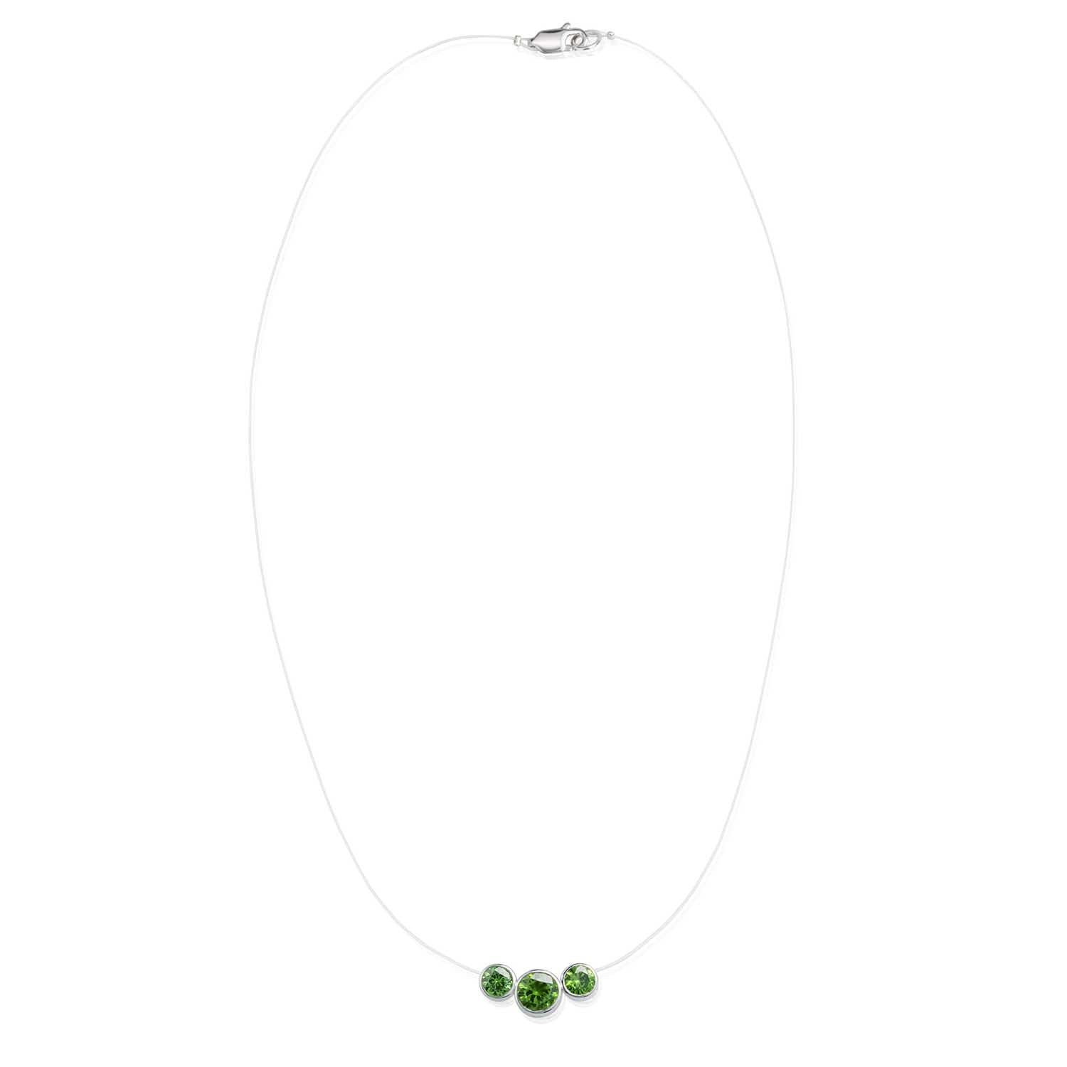 Lanna Illusion 3-Stone Necklace