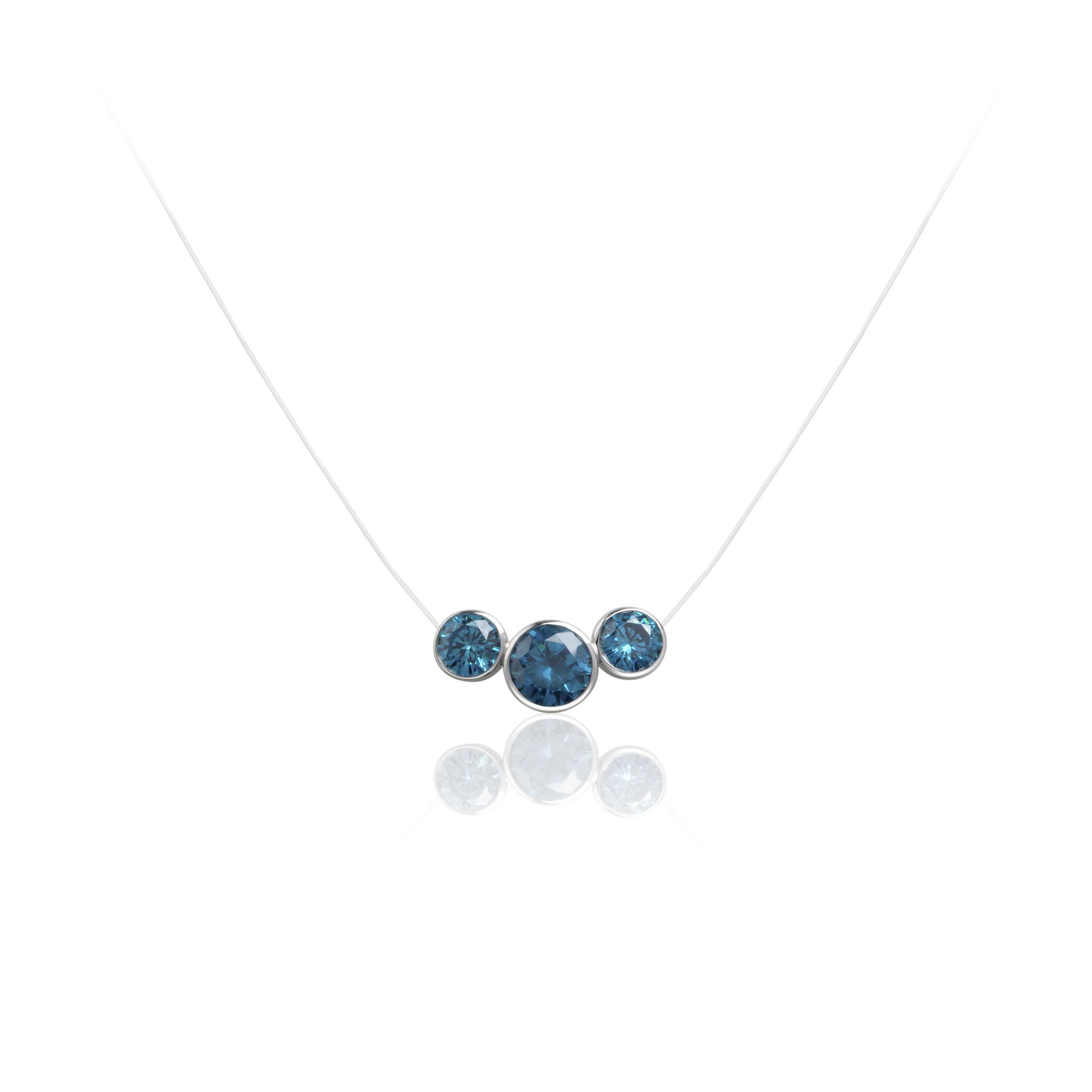 Lanna Illusion 3-Stone Necklace