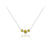 Lanna Solitaire 3-Stone Necklace