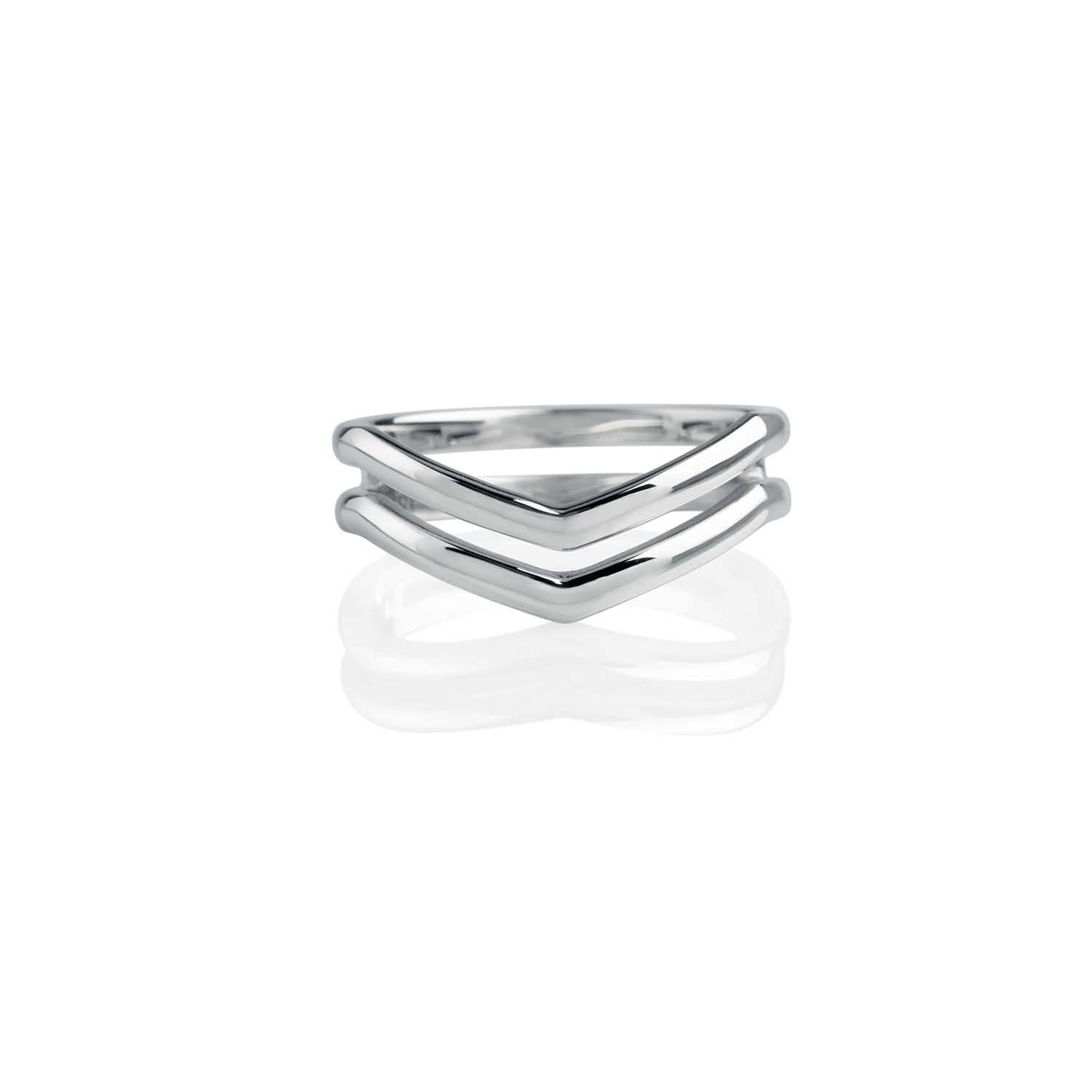 Chevron Stacking Ring