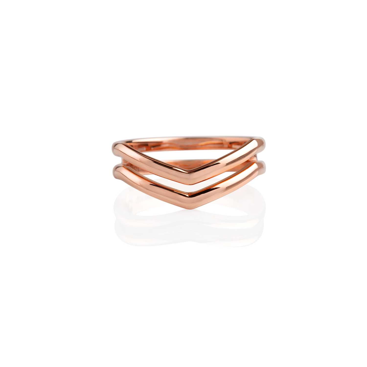 Chevron Stacking Ring