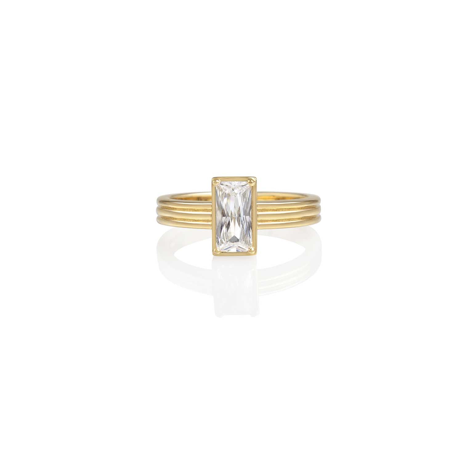 Samantha Baguette Ring