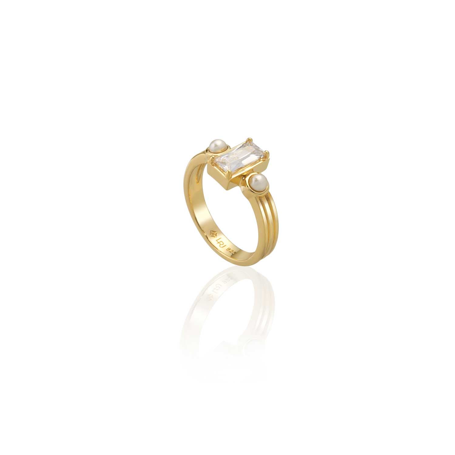 Samantha Pearl Baguette Ring