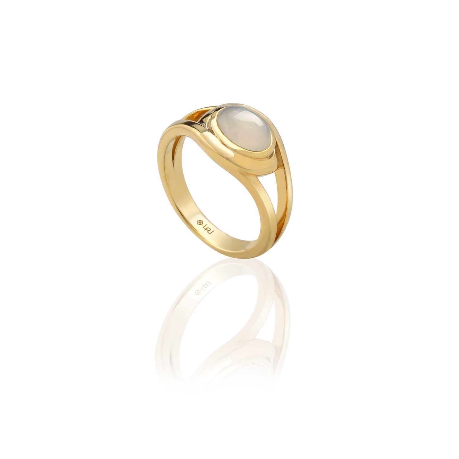 Moonstone Amulet Ring