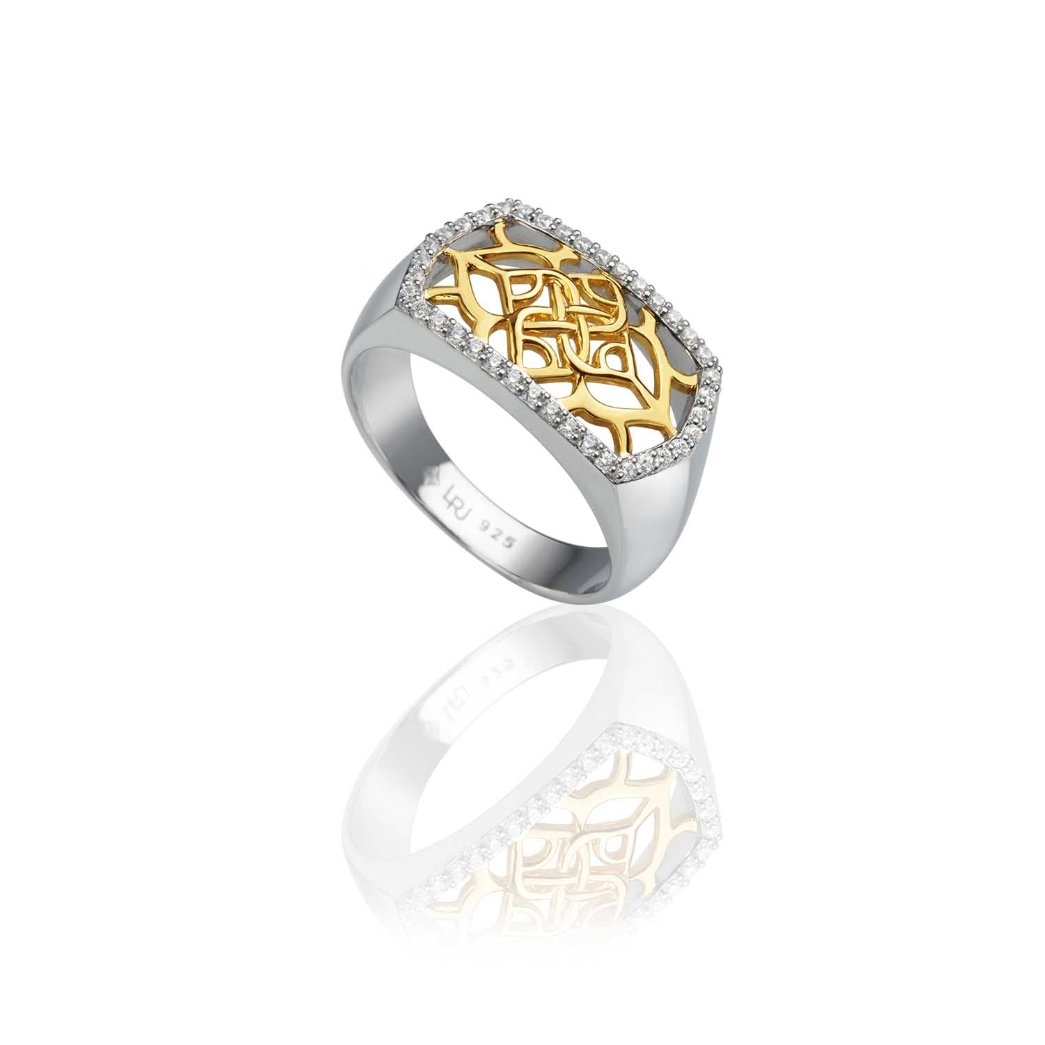 Lattice Rose Ring