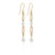 Dual Link Pearl Drop Earrings Steel Horse Jewelry