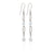 Dual Link Pearl Drop Earrings Steel Horse Jewelry