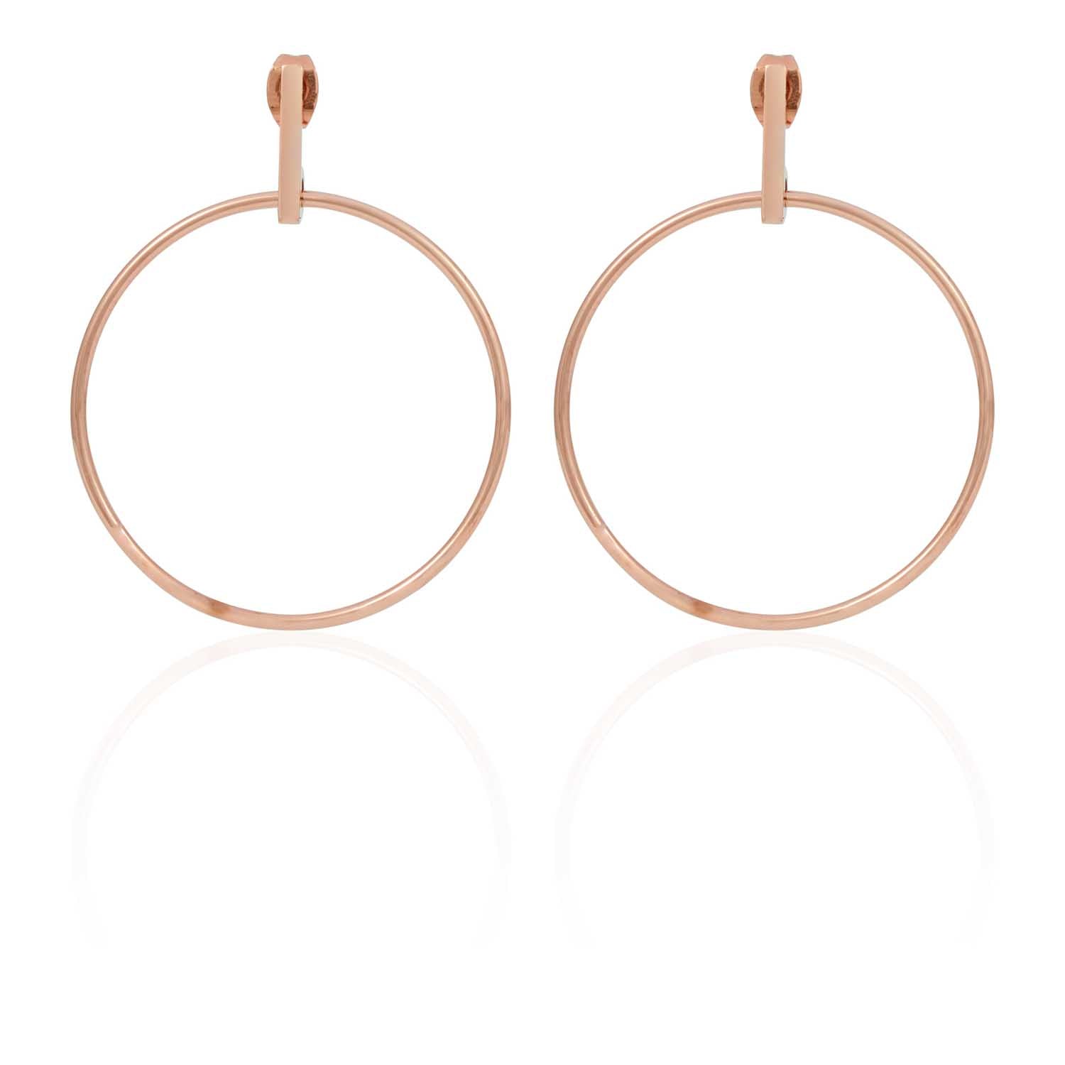 Single Ring Post Earrings