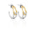 Double Carabiner Hoop Earrings Steel Horse Jewelry