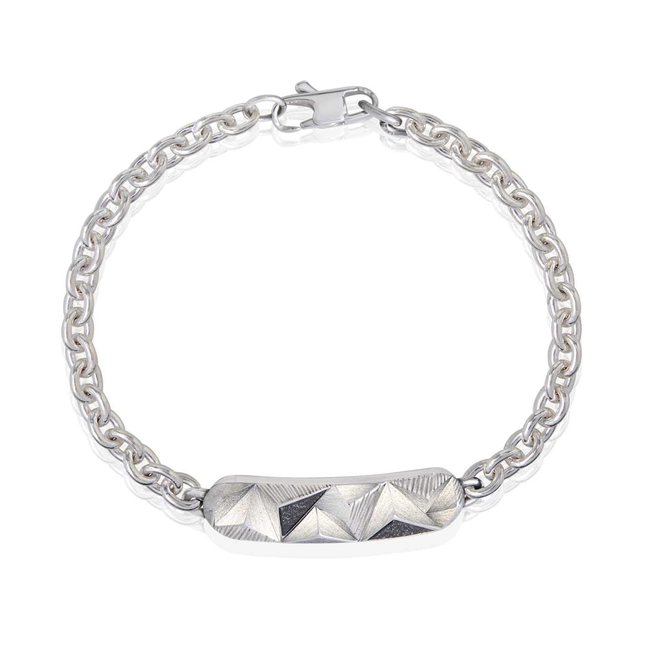 Bevel Edge Chain Bracelet Steel Horse Jewelry