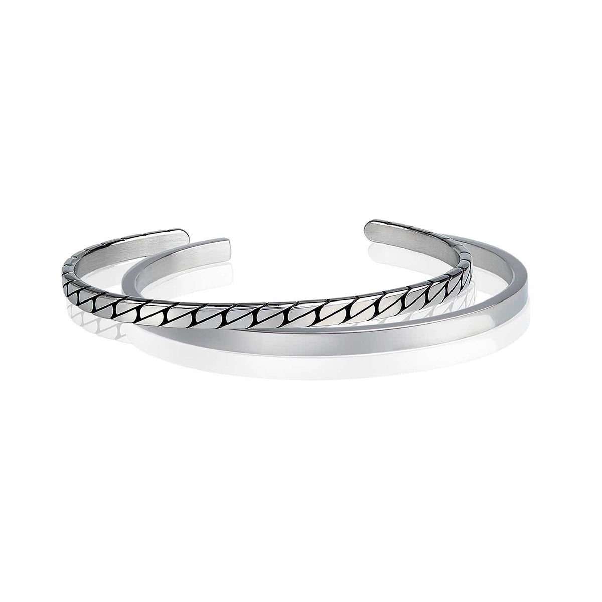 Glide Women&#39;s Cuff Bracelet Set Steel Horse Jewelry