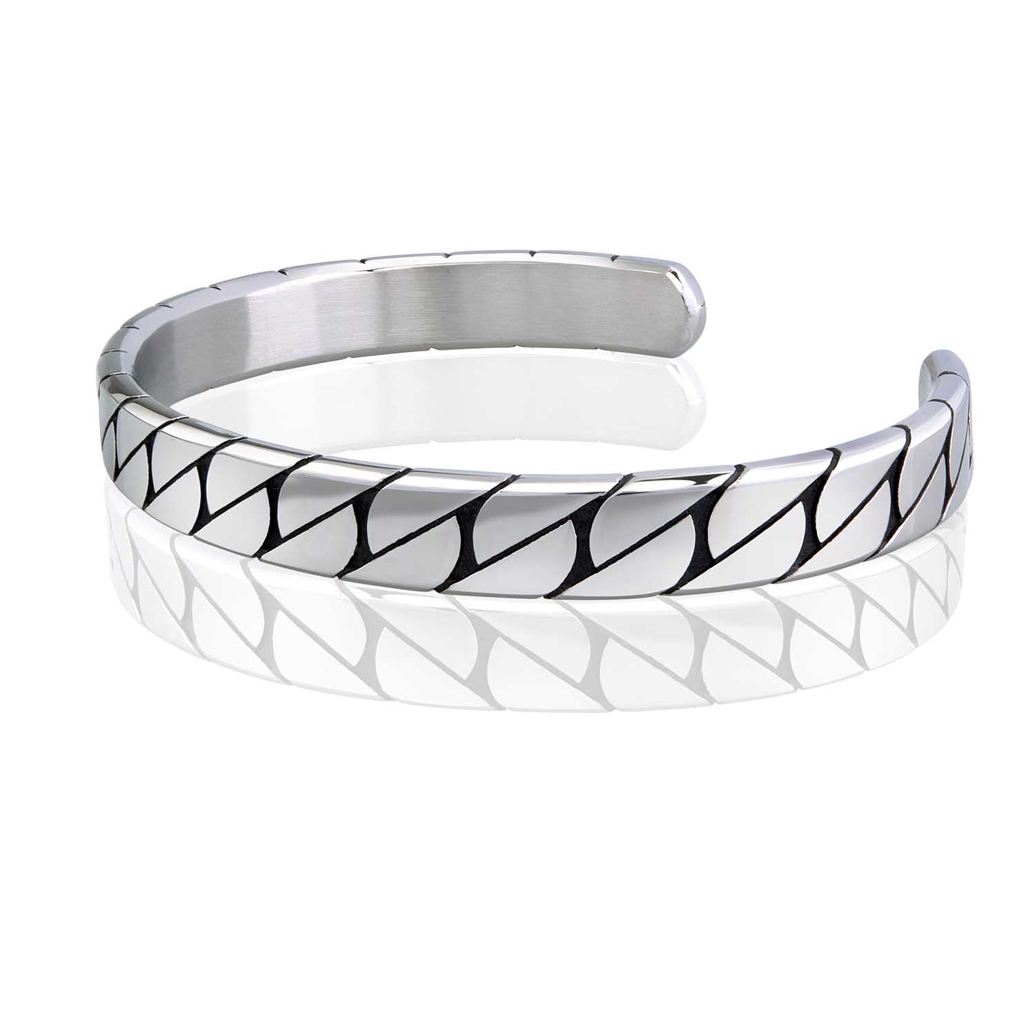 Glide Men's Chain Cuff Bracelet Steel Horse Jewelry