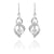 White Teardrop Earrings