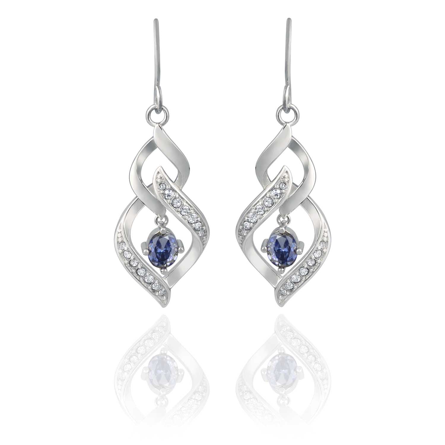 Blue Teardrop Earrings