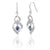 Blue Teardrop Earrings Steel Horse Jewelry