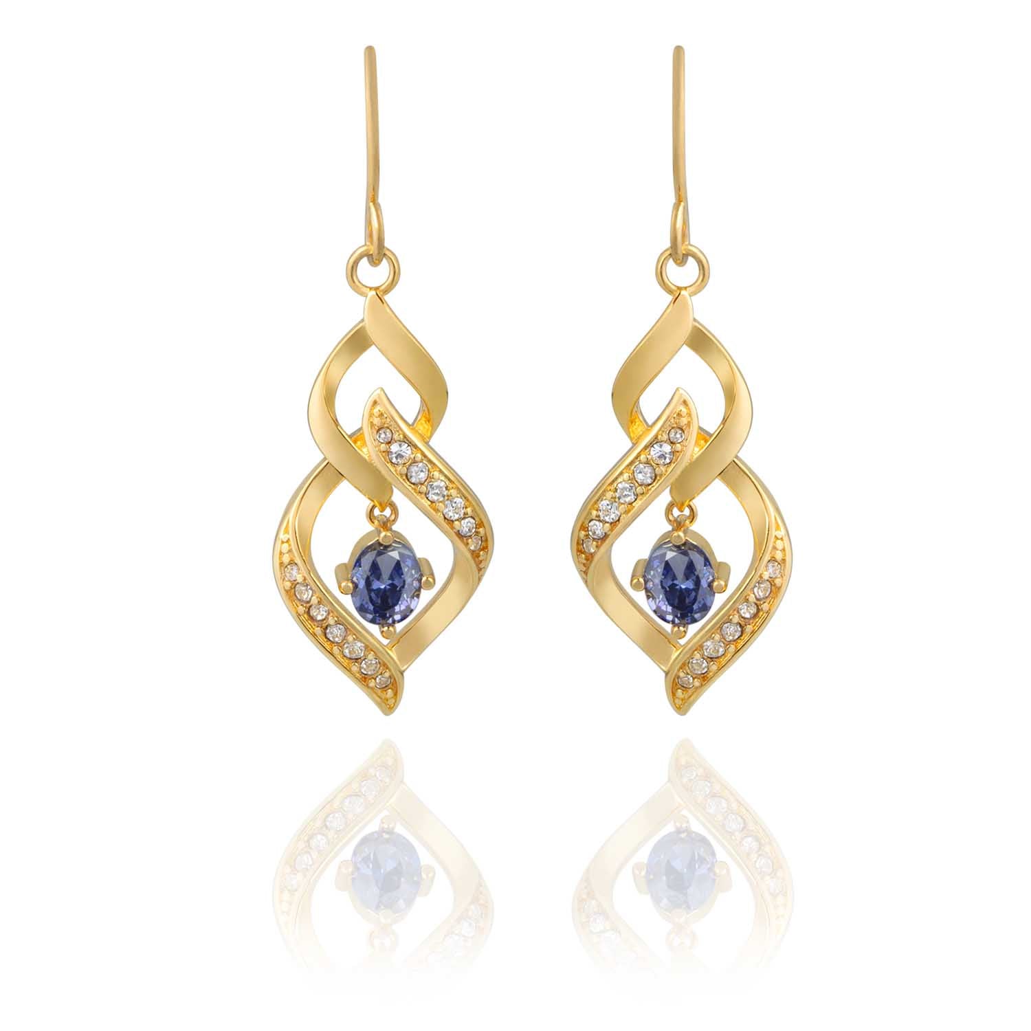 Blue Teardrop Earrings