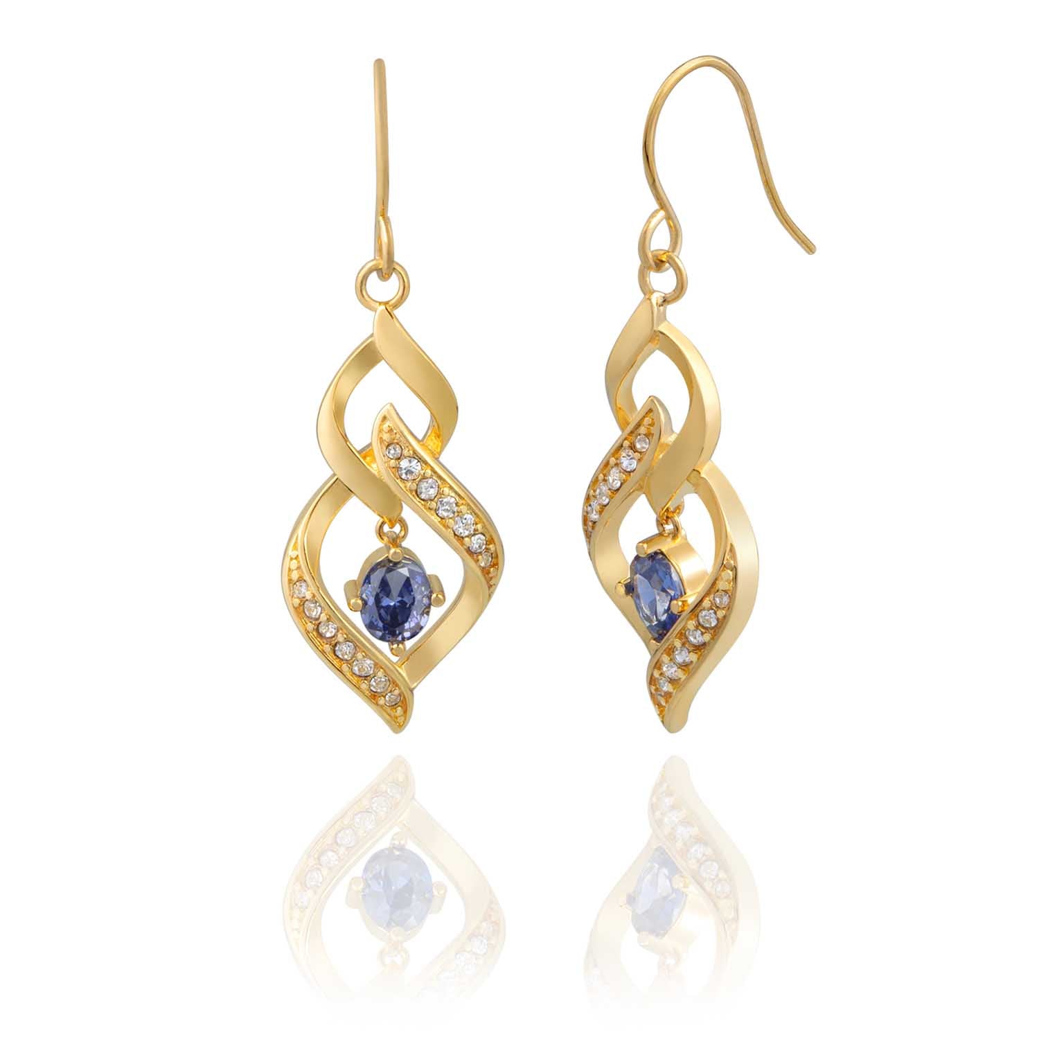 Blue Teardrop Earrings